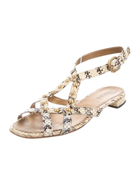 prada snake sandal|prada shoes for women size 5.